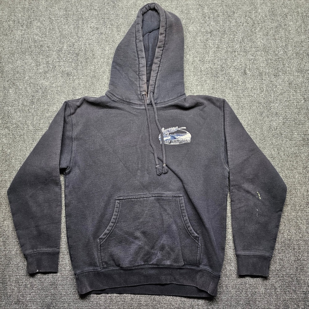 Cayucos Surf Company Independent Trading Co Hoodie Black Mens Medium Faded